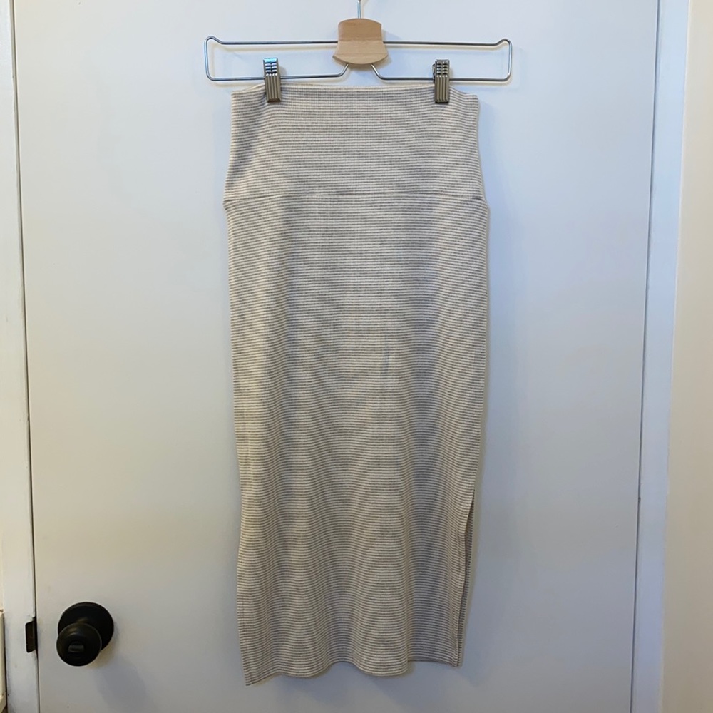 NWT Fighting Eel Skirt Zeke Cream Skinny Stripe XS